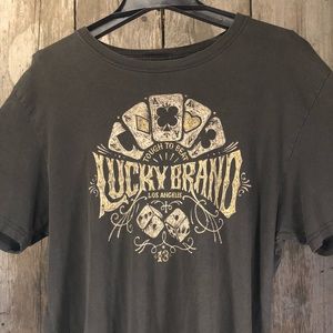 Lucky Brand T-shirt  Poker Cards and Dice